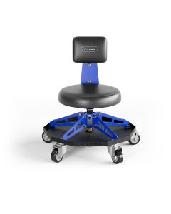 VYPRSS-B-BL image(0) - Vyper Industrial 300 lb Capacity Robust Steel Sport Shop Chair - Black/Blue