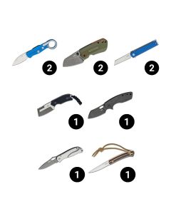 CRKISNMD24I image(0) - CRKT (Columbia River Knife) Multi-Knife Fixed and Folding Blades Value Pack - 10 Knives