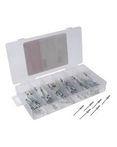TIT85528 image(1) - Titan 100 Piece 1/8 in x 3/8 in Aluminum/Steel Rivet Set