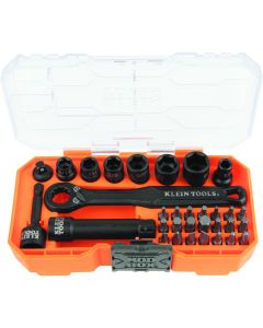 Klein Tools Flip-16 KNECT&trade; Ratcheting Impact Flip Socket Screwdriver Set