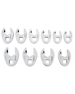 GearWrench 10 Piece 3/8 Drive Ratcheting Crowfoot Metric Wrench Set