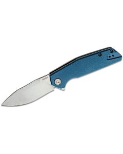 KER2036 image(2) - Kershaw Lucid Assisted Open Frame Lock Clip Point Blade EDC Folding Pocket Knife - Blue