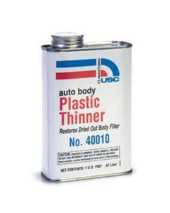 US Chemical 40010 Plastic Thinner, 16 oz Can, Amber Brown, Liquid