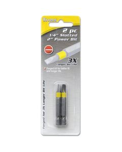 TITAN 2-PC 1/4 INCH SLOTTED 2 INCH POWER BITS