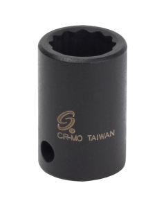 SUN312Z image(0) - SUNEX 3/8 in. Drive 12-Point Impact Socket,