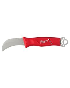MLW48-22-1924 image(1) - Milwaukee Tool Lineman's Hawkbill Knife w/ STICKWORK 3in1 Ring