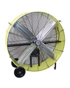 KTI77743 image(3) - K Tool International 42" Belt Drive Industrial Drum Fan, Safety Yellow