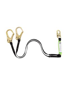SRWV8104426 image(0) - PeakWorks PeakWorks - Shock Absorbing Lanyards - Tear Pack 1" Webbing -  Double Leg - Weight Capacity 130 to 310 Lbs - 6'