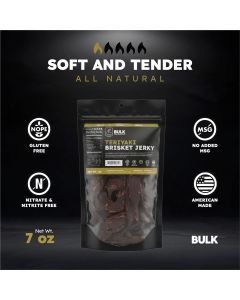 BLOISN-TRBR-712 image(0) - BULK Jerky Teriyaki Brisket Beef Jerky - 7 ounce package (12 Packages)