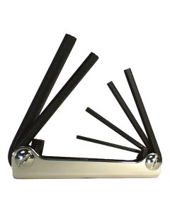 EKL21151 image(2) - Eklind Tool Company HEX KEY SET 5 PC FOLDING METRIC 3-10MM