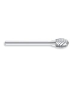  SE-51 Solid Carbide Burr, Oval Egg Shape, Single Cut
