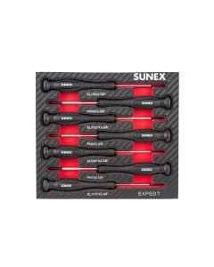 SUNSXPSD7 image(0) - SUNEX Precision Phillips&reg; & Slotted 7 Piece Screwdriver Set in EVA Foam
