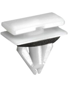 AVC21668 image(0) - AUVECO 21668 Rocker Panel Molding Clip, (12 x 20 mm Top x 15 x 20 mm Bottom) Head, Nylon, White