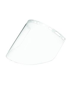 Sellstrom Replacement Windows for Face Shields - UNIVERSAL - Clear Molded Spherical PC window - 9&rdquo; x 15&rdquo; x .060&rdquo; - V-shape