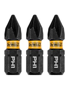 DWTDWAF1PH1IR3 image(1) - DEWALT 1In Phillips #1 Flextorq 3Pk