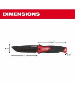 MLW48-22-1928 image(2) - Milwaukee Tool 5" HARDLINE Fixed Blade Knife