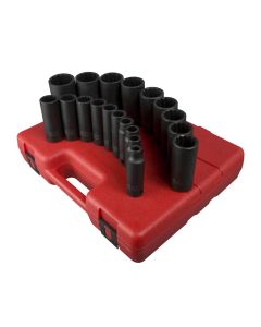 SUN2820 image(0) - SUNEX 19-Piece 1/2 in. Drive 12-Point Fract