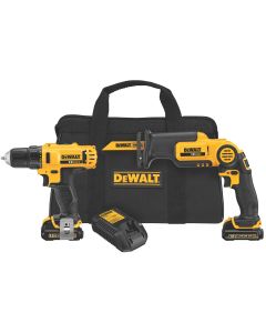 DWTDCK212S2 image(0) - DeWalt 12V MAX Drill/Driver/Recip Saw Combo Kit