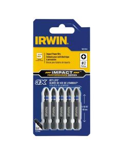 Irwin Industrial Power Impact Bit No. 2PH x 2 in. OAL 5/CARD