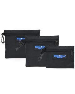 BLBBBTB13 image(1) - BluBird Work Gear - Multi - Purpose Clip - on Zippered Poly Bags, 3 Pack