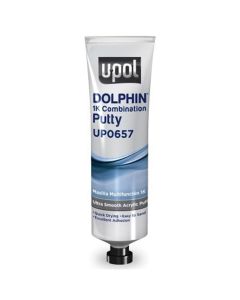 U Pol Products DOLPHIN UP0657 1K Combination Putty, 200 g Tube, Olive Green, Liquid