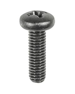 AUVECO PHIL PAN HD LIC. PLATE SCREW BLACK M6-1.0 X 20MM