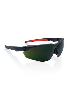 JCK45004 image(0) - Jackson Safety Safety Glasses - HyperGuard H-Series - Shade 5.0 IR Lens - Black Half Frame - STA-CLEAR Anti-Fog
