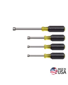 KLE633 image(2) - Klein Tools Nut Driver Set 3-Inch Shafts, Cushion-Grip&trade;, 4-Piece