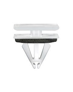 AUVECO 22124 Rocker Panel and Door Molding Clip, (12 x 20 mm Top and Bottom) Head, Nylon, White