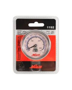 Milton Industries Gage 1/4" NPT, 0-300 PSI - Center Mount