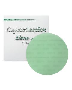 EAG1931509 image(0) - Eagle Abrasives, Inc. (25)Super Assilex 193-1509 Sanding Disc, 6 in Dia, K1000 Grit, Lime, No Holes