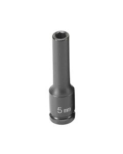 GRE905MDG image(0) - Grey Pneumatic 1/4" Drive x 5mm Magnetic Deep Socket