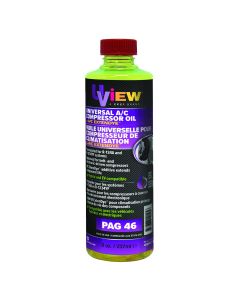 UVIEW Universal PAG 46 Oil with A/C ExtenDye - 8 oz. Bottle