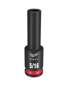Milwaukee Tool SHOCKWAVE Impact Duty  3/8"Drive 5/16" Deep 6 Point Socket