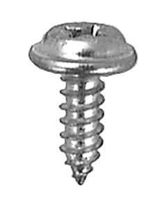 AUVECO PAK FLAT TOP WSHR HD T.S., #8 X 1/2, ZINC