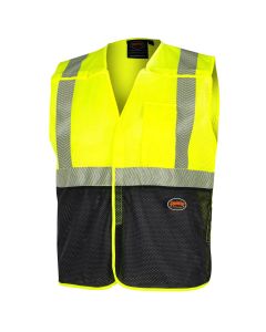 SRWV1029960U-M image(1) - Pioneer Breakaway Safety Vest - Color: Hi-Vis Yellow - ANSI/ISEA 107-2020 Class 2 Type R - Size: Medium