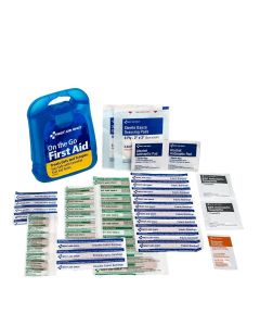FAO91098 image(0) - First Aid Only 29 Pc Mini Clear Blue Plastic First Aid Kit