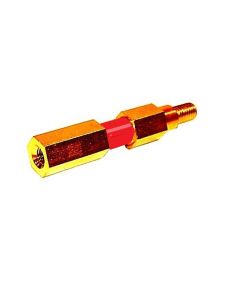 HSA9718 image(0) - H&S AutoShot Uni-9718 Ground Earth Pin Hex Leg 58Mm Long With Red Sleeve For Aluminum Studs