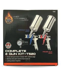 High Teck Products High Teck T520 Performance Series 2-Gun HVLP Primer and Top Coat Set