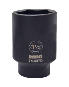 DEWALT Deep Impact Socket, Sae, 1/2-Inch Drive, 1-1/2-Inch, 6-Point