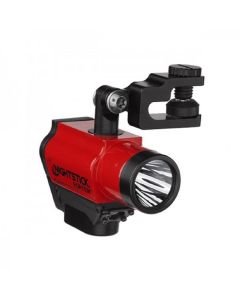 Bayco Helmet-Mounted Dual-Light Flashlight - Red