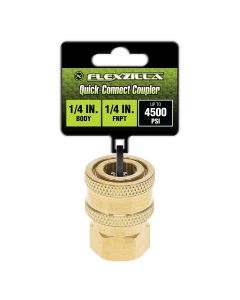 LEGPW3560 image(0) - Flexzilla Pressure Washer Quick-Connect Plug, 1/4" Body x 1/4" FNPT, Steel