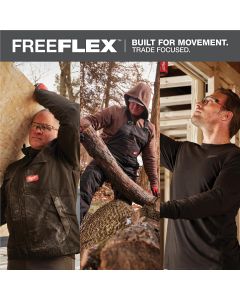 MLWM760B-L image(2) - Milwaukee Tool FREEFLEX Nylon Webbing 1.5 Inch Belt - Black - Large