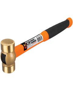 WLMW1137 image(2) - Wilmar Corp. / Performance Tool 16 oz. Solid Brass Hammer