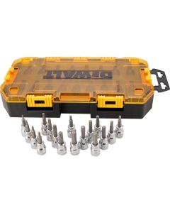 DWTDWMT73806 image(1) - DEWALT Drive Bit Socket Set, 3/8" Drive, SAE/Metric, 17-Piece