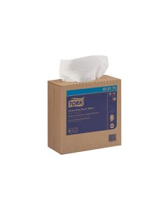 TOR450175 image(0) - Tork Molnlycke 450175 Heavy Duty Pop-Up Box Wiper, 16-1/4 in L x 9-1/4 in W, 90, Paper/Double Re-Creped, White, 1 Plys