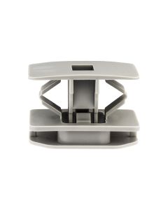 AVC20977 image(0) - AUVECO 20977 Rocker Panel Molding Clip, (22 x 30 mm Top) Head x 18 mm OAL, Nylon, Gray