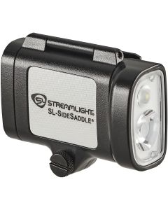 STL61620 image(1) - Streamlight SL-SideSaddle Hard Hat and Helmet Light - Includes Hard Hat and Helmet mount kit (baseplate, slot strap, universal Y-strap) and (3) AAA batteries - Black