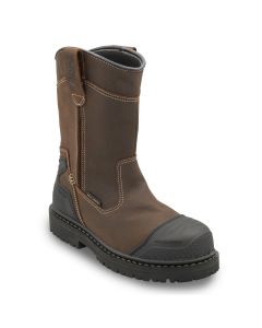 FSIA7386-17EE image(1) - Avenger Work Boots Hammer MAX Wellington - Men's - CN|EH|PR|WP|HR|SR|SF|B&W - Brown - Size: 17 - EE - (Extra Wide)