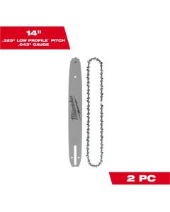 MLW49-16-2820 image(0) - Milwaukee Tool 14 Inch Top Handle Saw Chain/Bar Combo